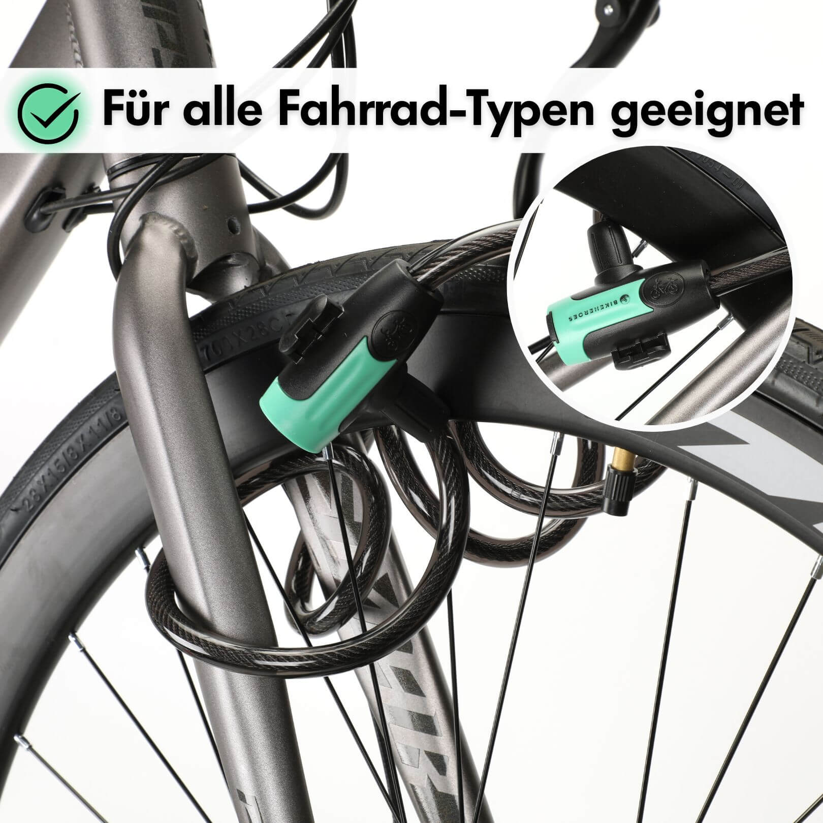 SICHERHEITS-BUNDLE: CloudComfort Max + Radschloss Pro + 12 Stück Kostenlose Reflektoren