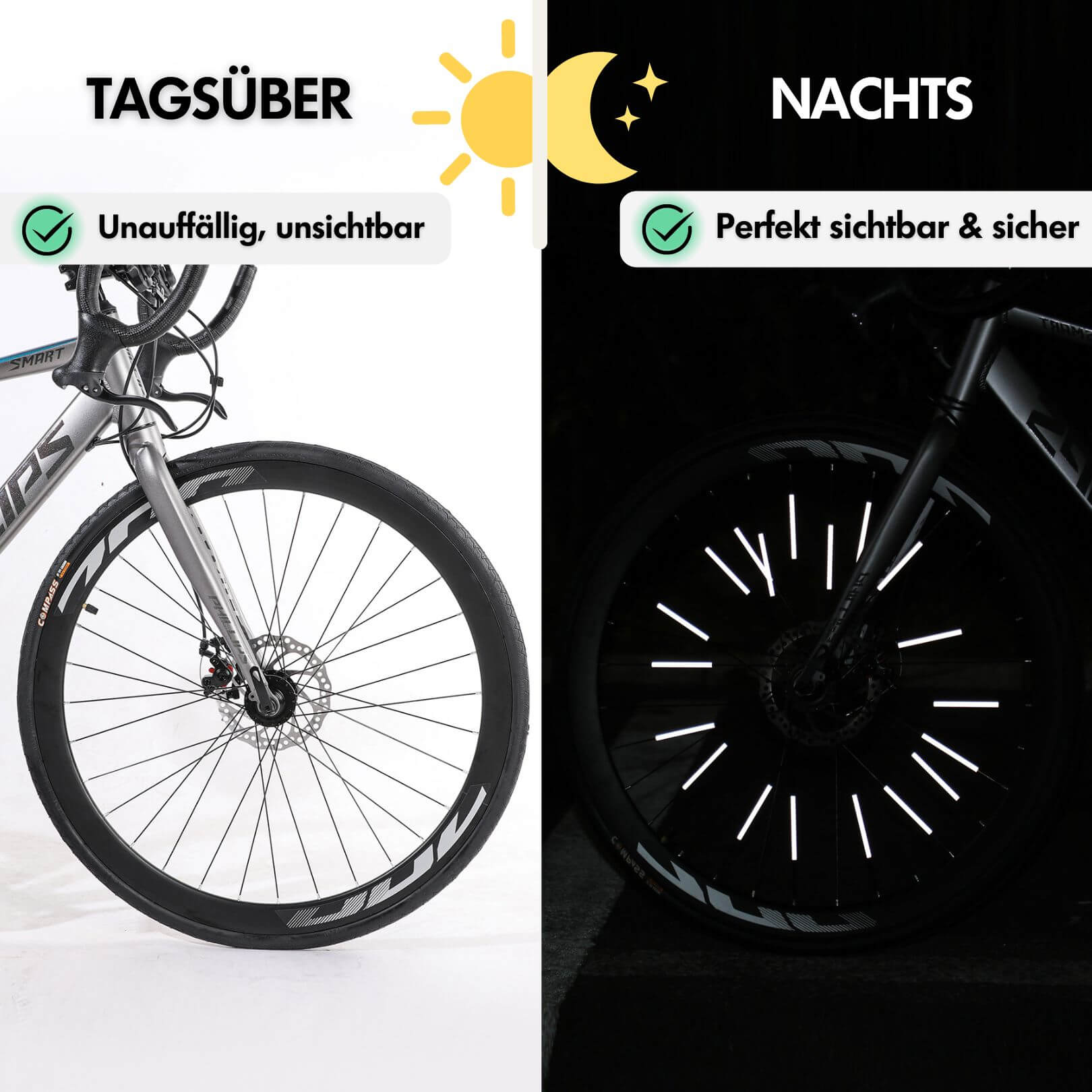 SICHERHEITS-BUNDLE: CloudComfort Max + Radschloss Pro + 12 Stück Kostenlose Reflektoren