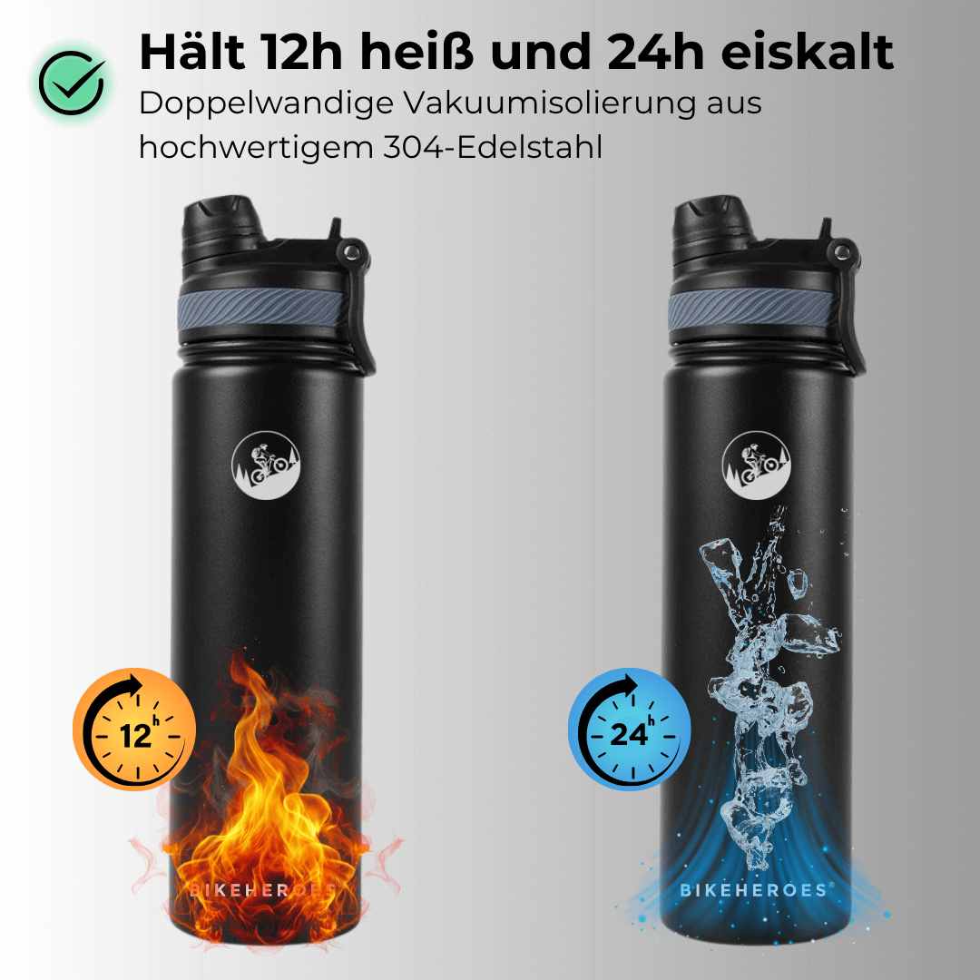 Hydrate+ Edelstahl-Trinkflasche
